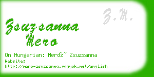 zsuzsanna mero business card